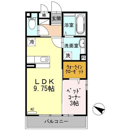 Droom魚津イーストの物件間取画像